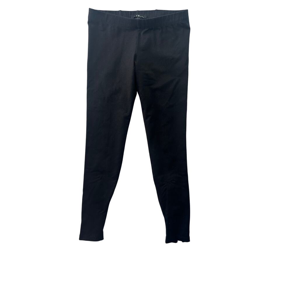 David Lerner Black Zipper Calf Leggings – Size S